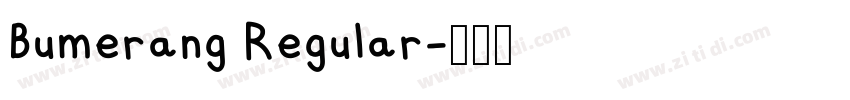 Bumerang Regular字体转换